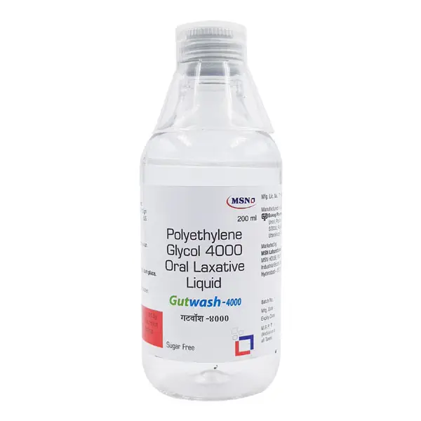 Gutwash 4000 Oral Laxative Liquid Sugar Free